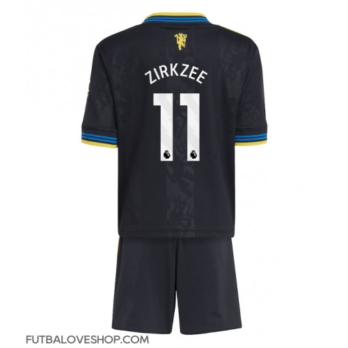 Dres Manchester United Joshua Zirkzee #11 Tretina pre deti 2025-26 Krátky Rukáv (+ trenírky)
